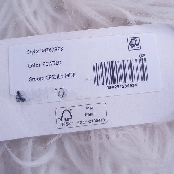 Guess Sequin Pewter Mini Cessily Crossbody Bag - Picture 10 of 16